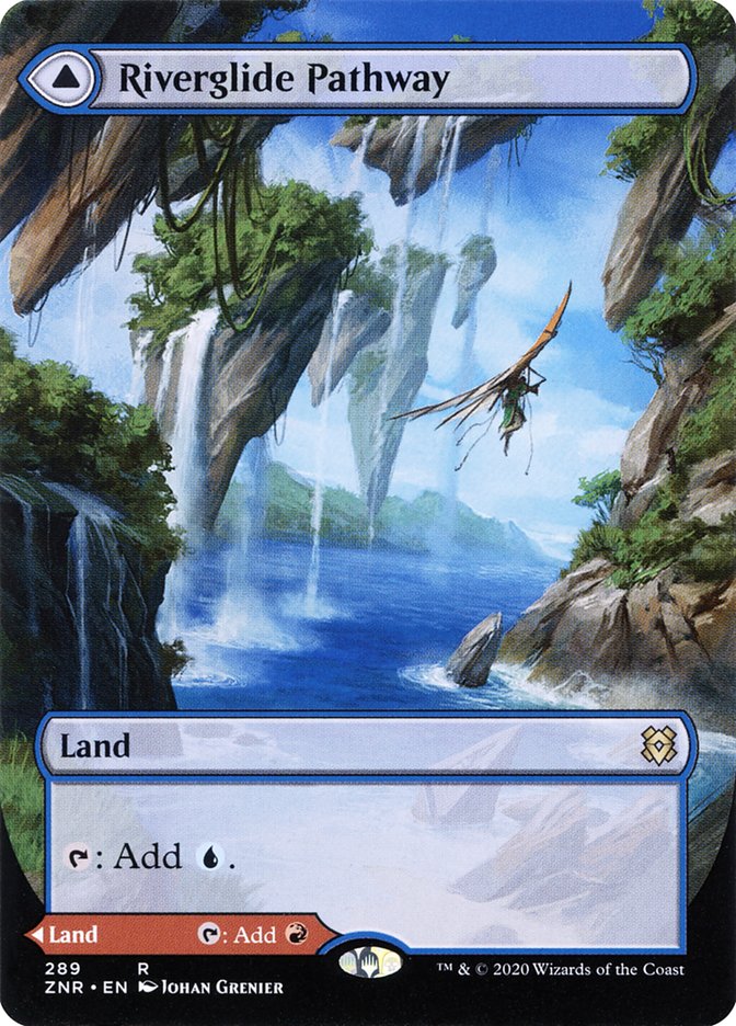 Riverglide Pathway // Lavaglide Pathway (Borderless Alternate Art) [Zendikar Rising] | Rock City Comics