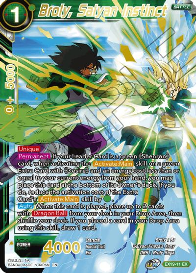 Broly, Saiyan Instinct (EX19-11) [Special Anniversary Set 2021] | Rock City Comics