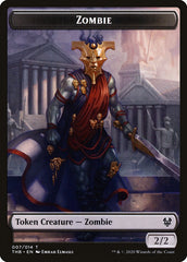 Human Soldier // Zombie Double-Sided Token [Theros Beyond Death Tokens] | Rock City Comics