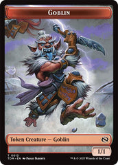 Dog // Goblin Double-Sided Token [Tarkir: Dragonstorm Commander Tokens] | Rock City Comics