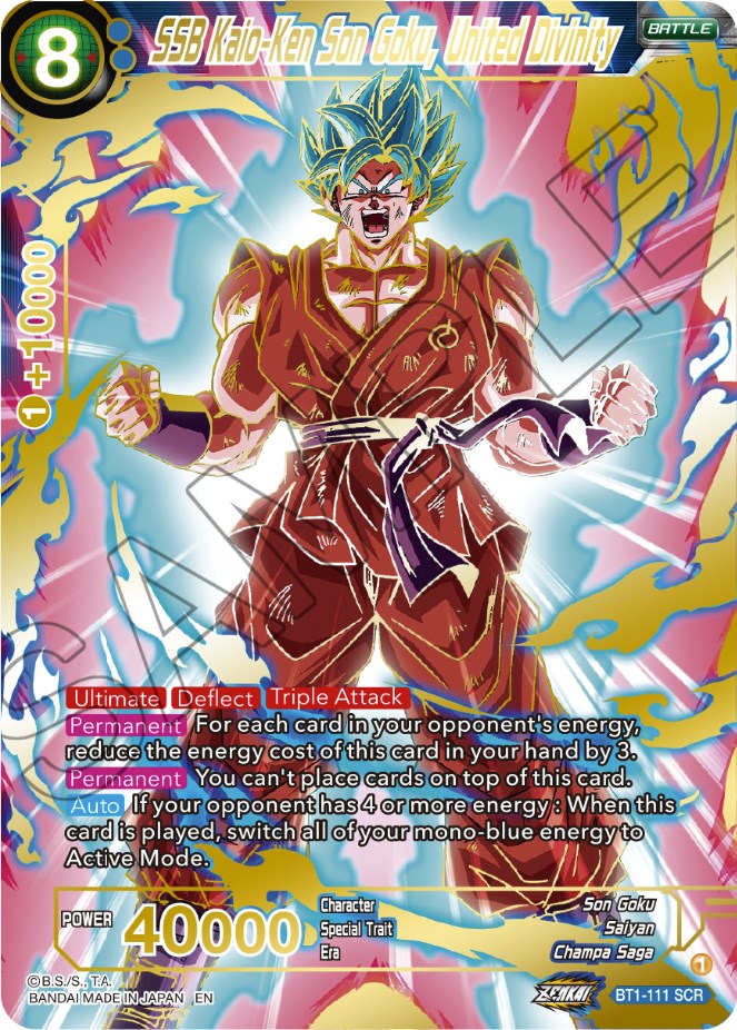 SSB Kaio-Ken Son Goku, United Divinity (BT1-111) [Dawn of the Z-Legends] | Rock City Comics