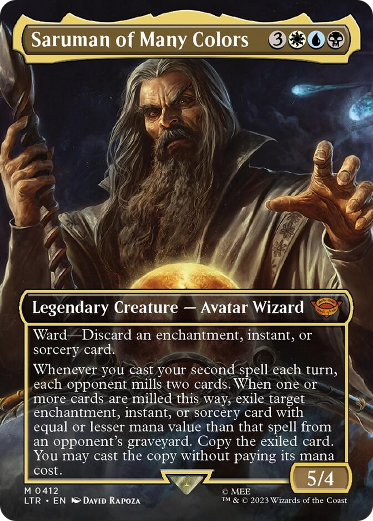 Saruman of Many Colors (Borderless Alternate Art) [The Lord of the Rings: Tales of Middle-Earth] | Rock City Comics