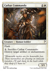 Cathar Commando (White Border) [Mystery Booster 2] | Rock City Comics