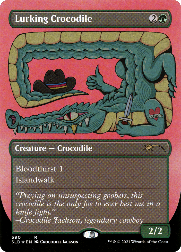 Lurking Crocodile (Foil Etched) [Secret Lair Drop Promos] | Rock City Comics