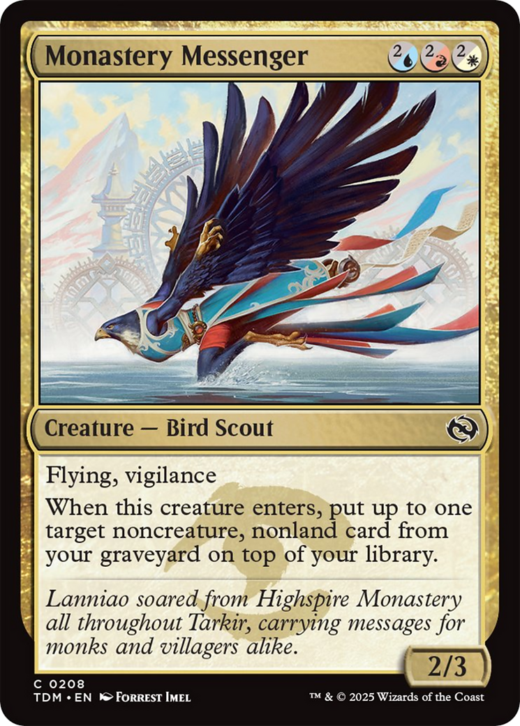 Monastery Messenger [Tarkir: Dragonstorm] | Rock City Comics