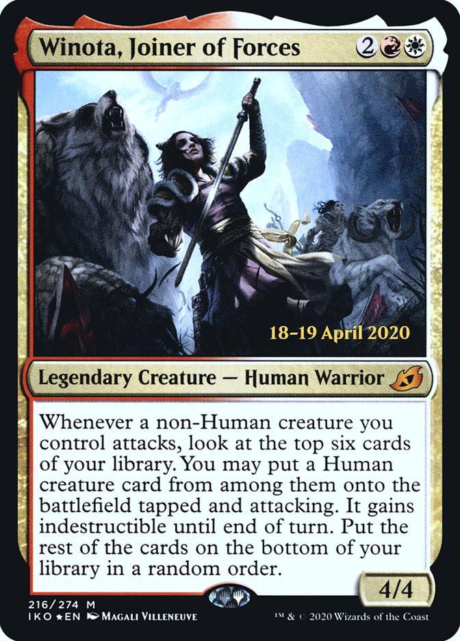 Winota, Joiner of Forces [Ikoria: Lair of Behemoths Prerelease Promos] | Rock City Comics