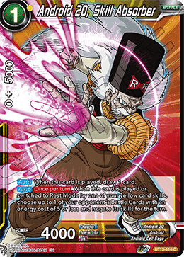 Android 20, Skill Absorber (Common) (BT13-116) [Supreme Rivalry] | Rock City Comics