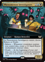 Phenomenon Investigators (Extended Art) [Duskmourn: House of Horror Commander] | Rock City Comics