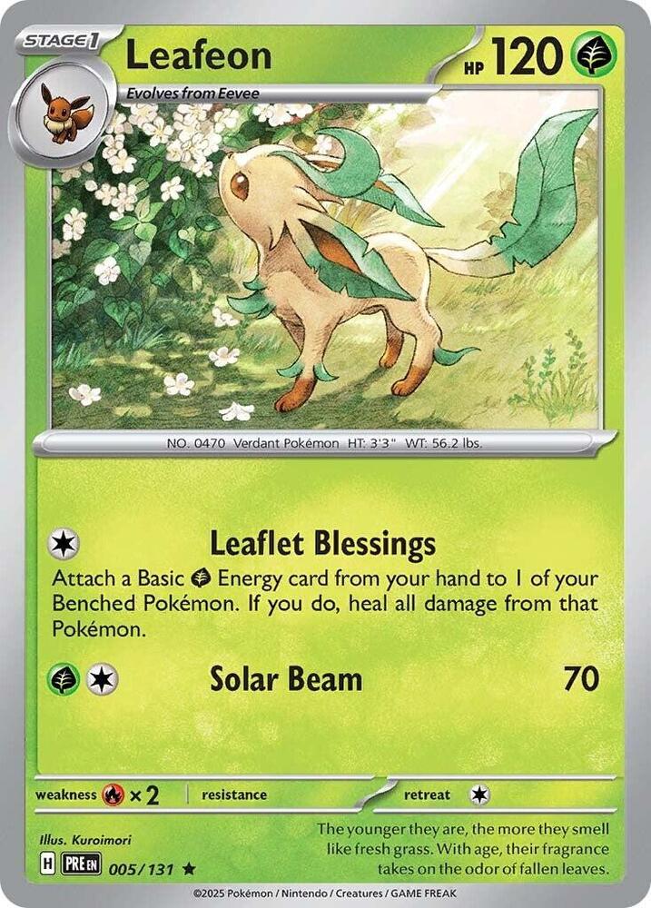 Leafeon (005/131) [Scarlet & Violet: Prismatic Evolutions] | Rock City Comics