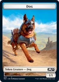 Dog // Griffin Double-Sided Token [Core Set 2021 Tokens] | Rock City Comics