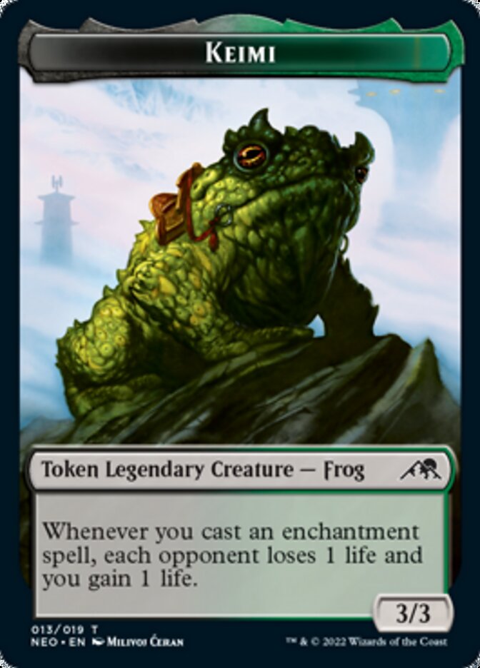 Samurai // Keimi Double-Sided Token [Kamigawa: Neon Dynasty Tokens] | Rock City Comics