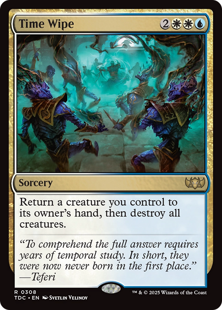 Time Wipe [Tarkir: Dragonstorm Commander] | Rock City Comics