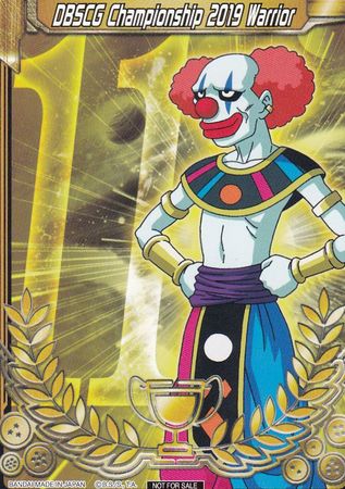 DBSCG Championship 2019 Warrior (Merit Card) - Universe 11 "Belmod" (11) [Tournament Promotion Cards] | Rock City Comics