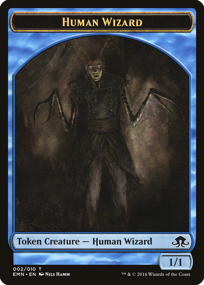 Human Wizard Token [Eldritch Moon Tokens] | Rock City Comics