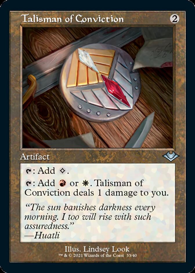 Talisman of Conviction (Retro Foil Etched) [Modern Horizons] | Rock City Comics