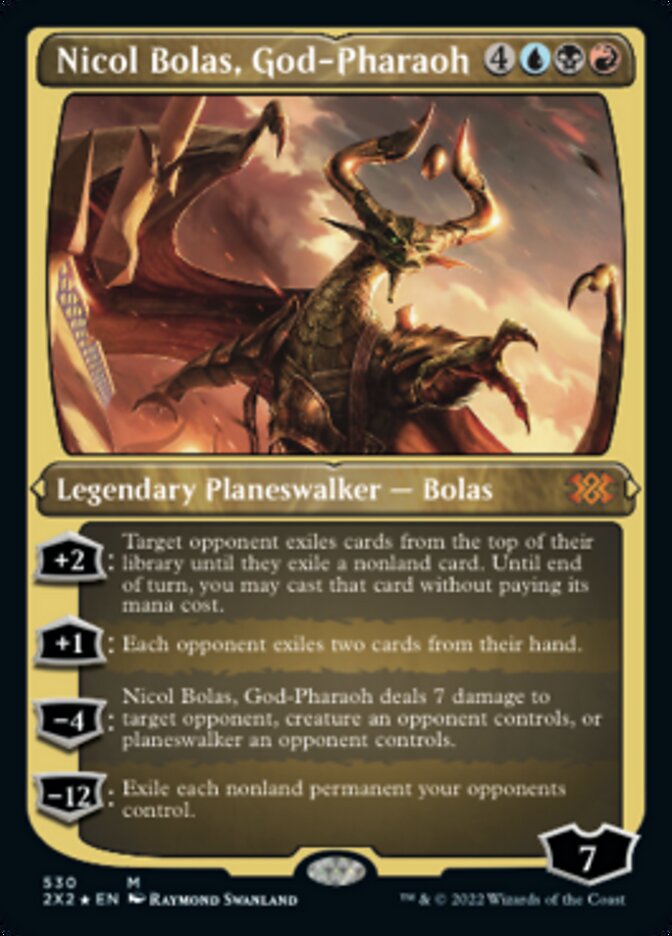 Nicol Bolas, God-Pharaoh (Foil Etched) [Double Masters 2022] | Rock City Comics