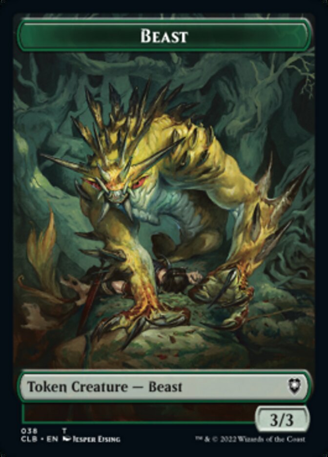 Satyr // Beast Double-Sided Token [Commander Legends: Battle for Baldur's Gate Tokens] | Rock City Comics