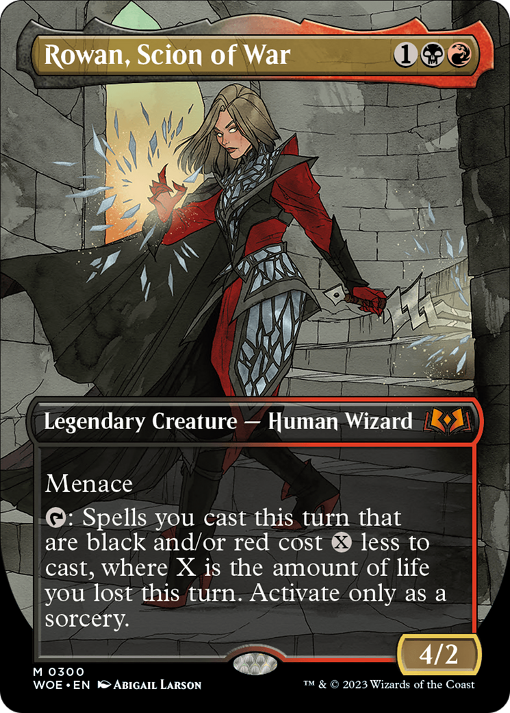 Rowan, Scion of War (Borderless Alternate Art) [Wilds of Eldraine] | Rock City Comics