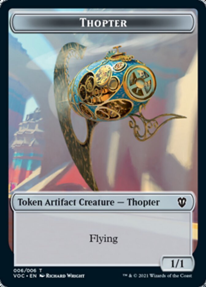 Spirit (003) // Thopter Double-Sided Token [Innistrad: Crimson Vow Commander Tokens] | Rock City Comics