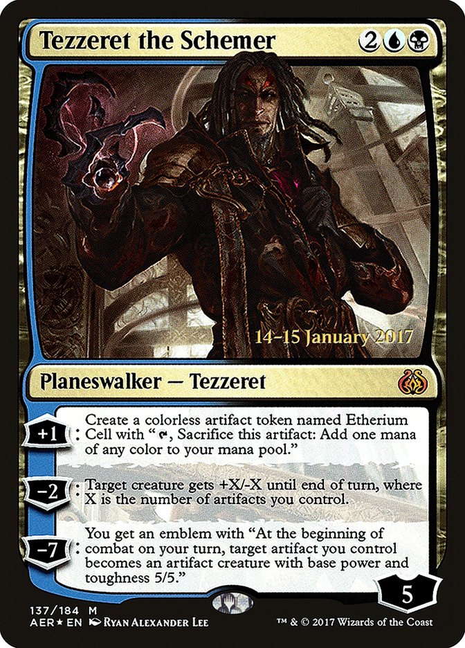 Tezzeret the Schemer [Aether Revolt Prerelease Promos] | Rock City Comics