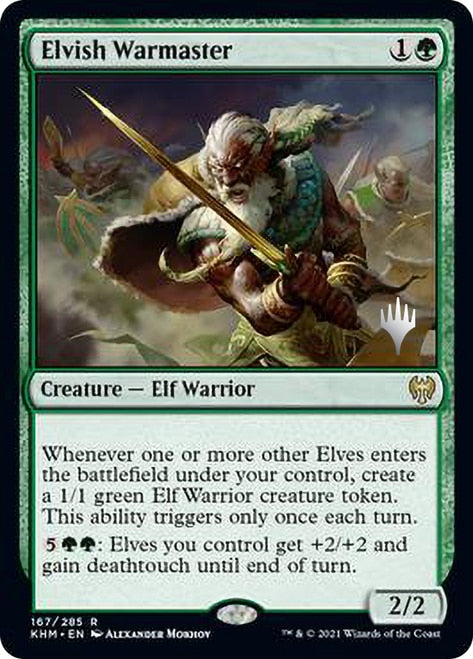 Elvish Warmaster (Promo Pack) [Kaldheim Promos] | Rock City Comics