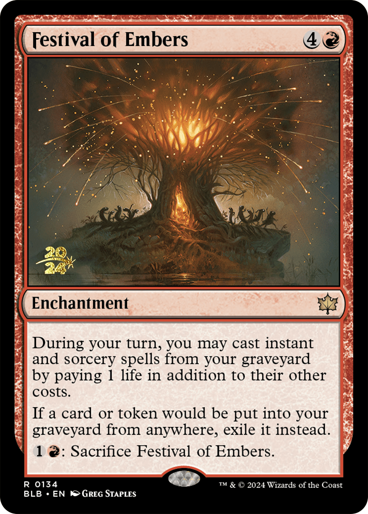 Festival of Embers [Bloomburrow Prerelease Promos] | Rock City Comics