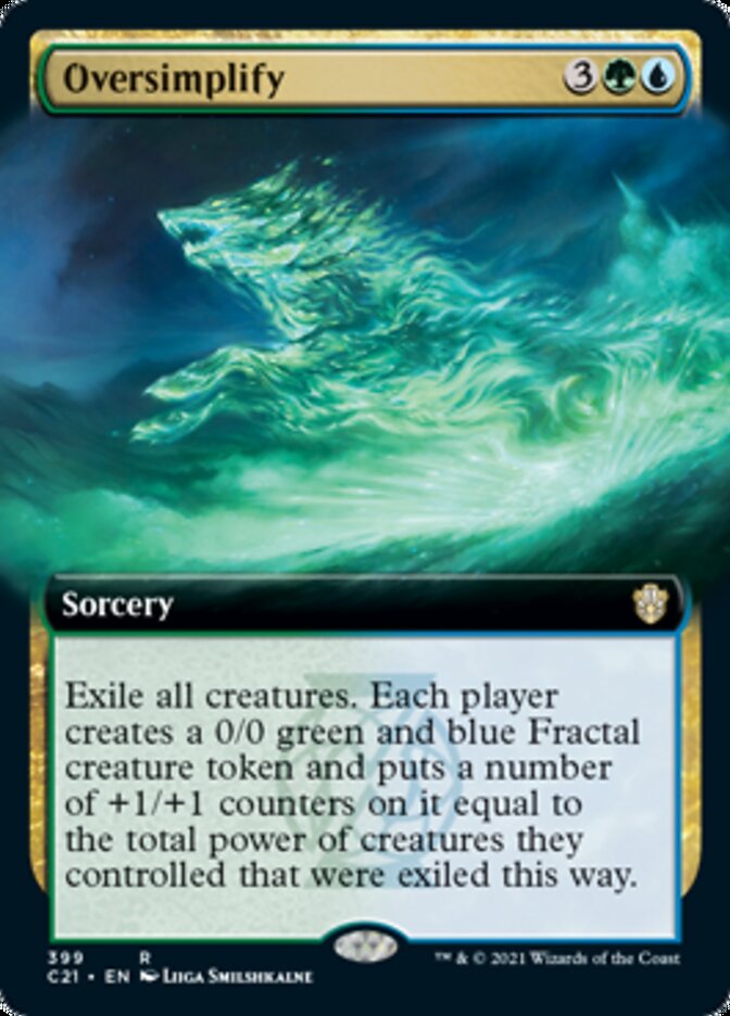 Oversimplify (Extended Art) [Commander 2021] | Rock City Comics