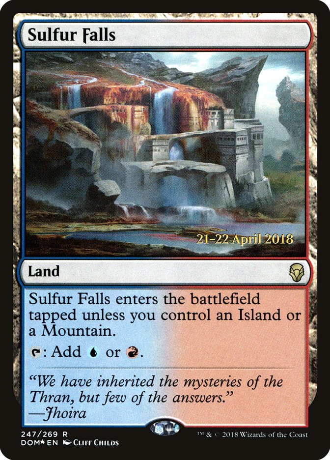Sulfur Falls [Dominaria Prerelease Promos] | Rock City Comics