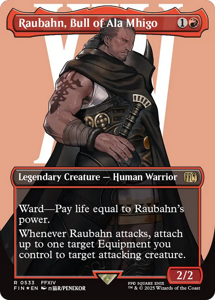 Raubahn, Bull of Ala Mhigo (Borderless) (Surge Foil) [FINAL FANTASY] | Rock City Comics