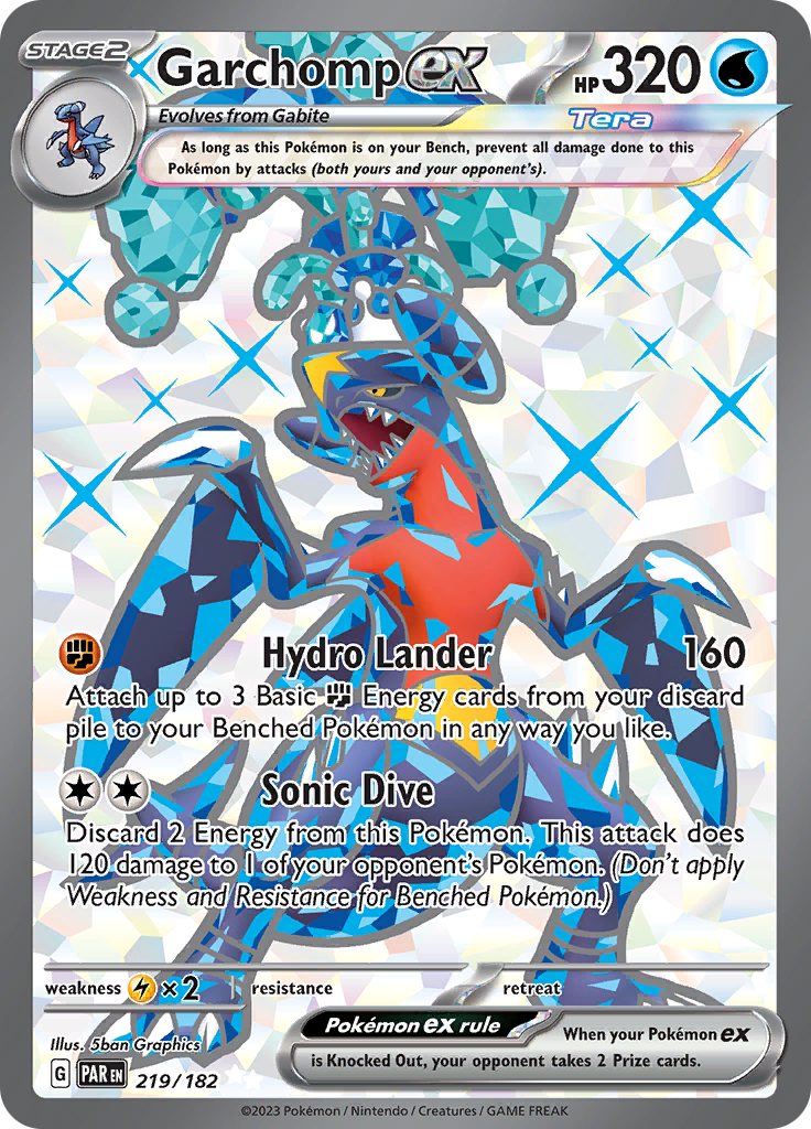 Garchomp ex (219/182) [Scarlet & Violet: Paradox Rift] | Rock City Comics