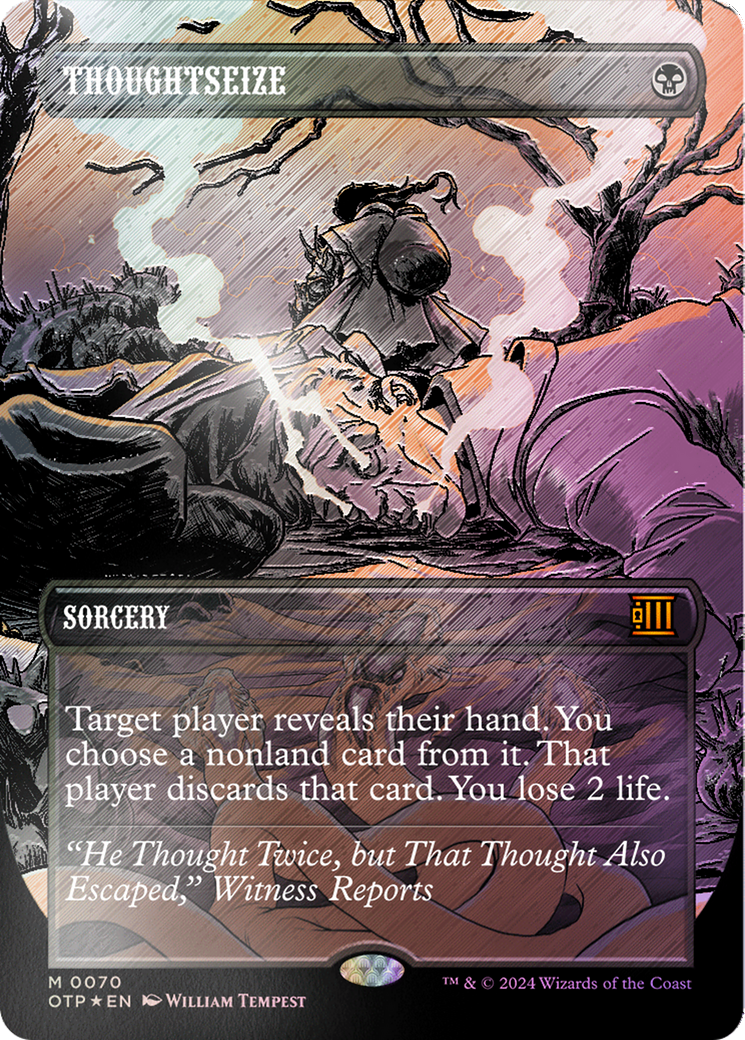 Thoughtseize (Textured Foil) [Outlaws of Thunder Junction: Breaking News] | Rock City Comics