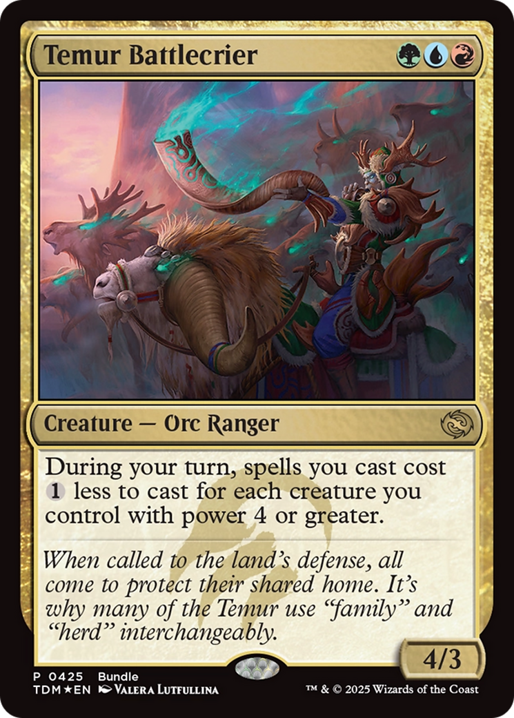Temur Battlecrier (Bundle) [Tarkir: Dragonstorm Promos] | Rock City Comics