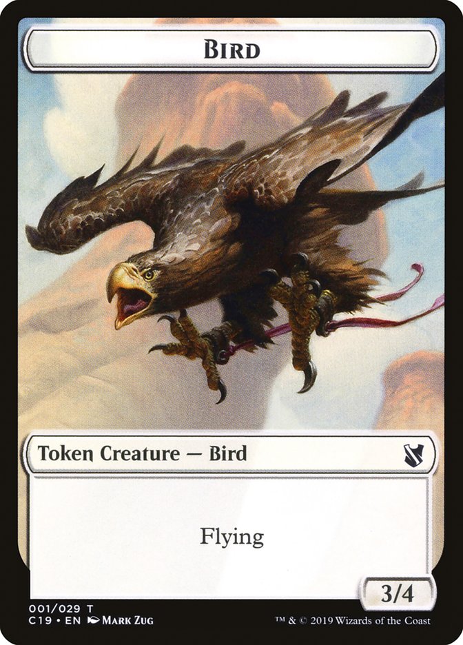 Bird Token (001/029) [Commander 2019 Tokens] | Rock City Comics