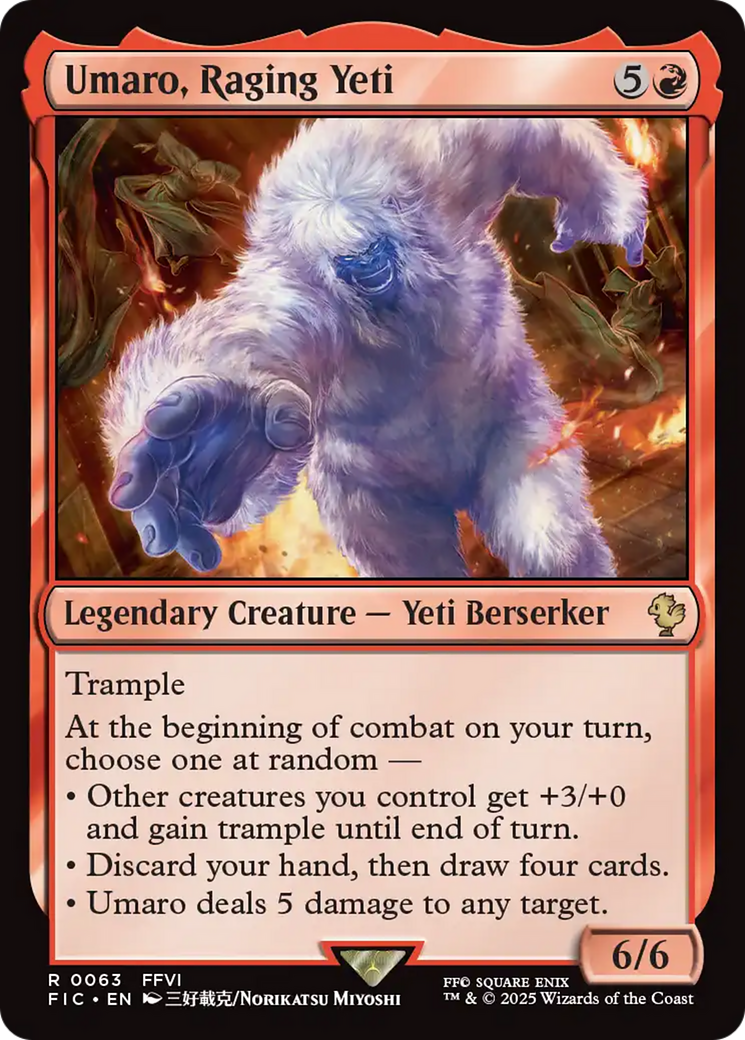 Umaro, Raging Yeti [FINAL FANTASY Commander] | Rock City Comics