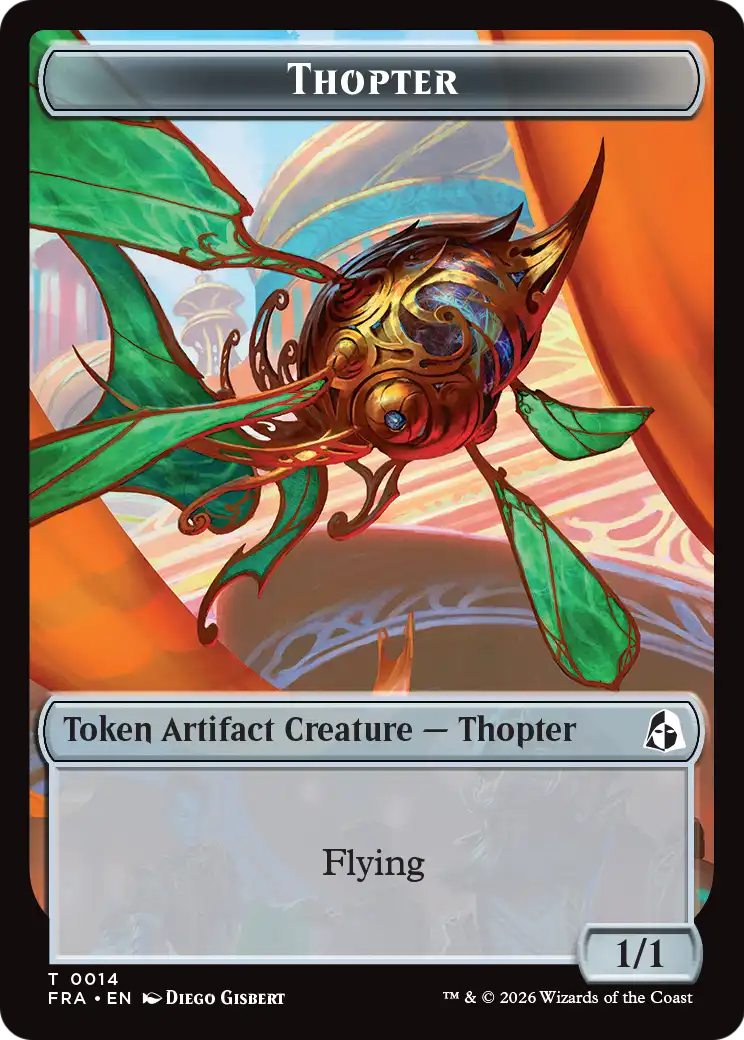 Heartwood // Thopter Double-Sided Token [Reality Fracture Tokens] | Rock City Comics
