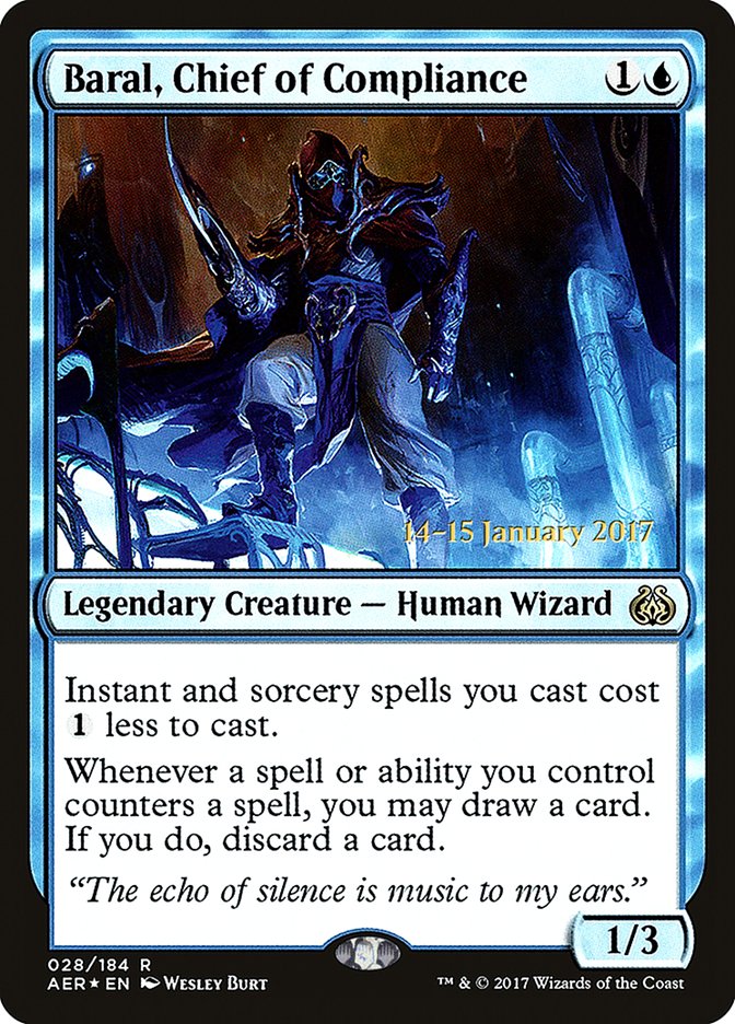 Baral, Chief of Compliance [Aether Revolt Prerelease Promos] | Rock City Comics