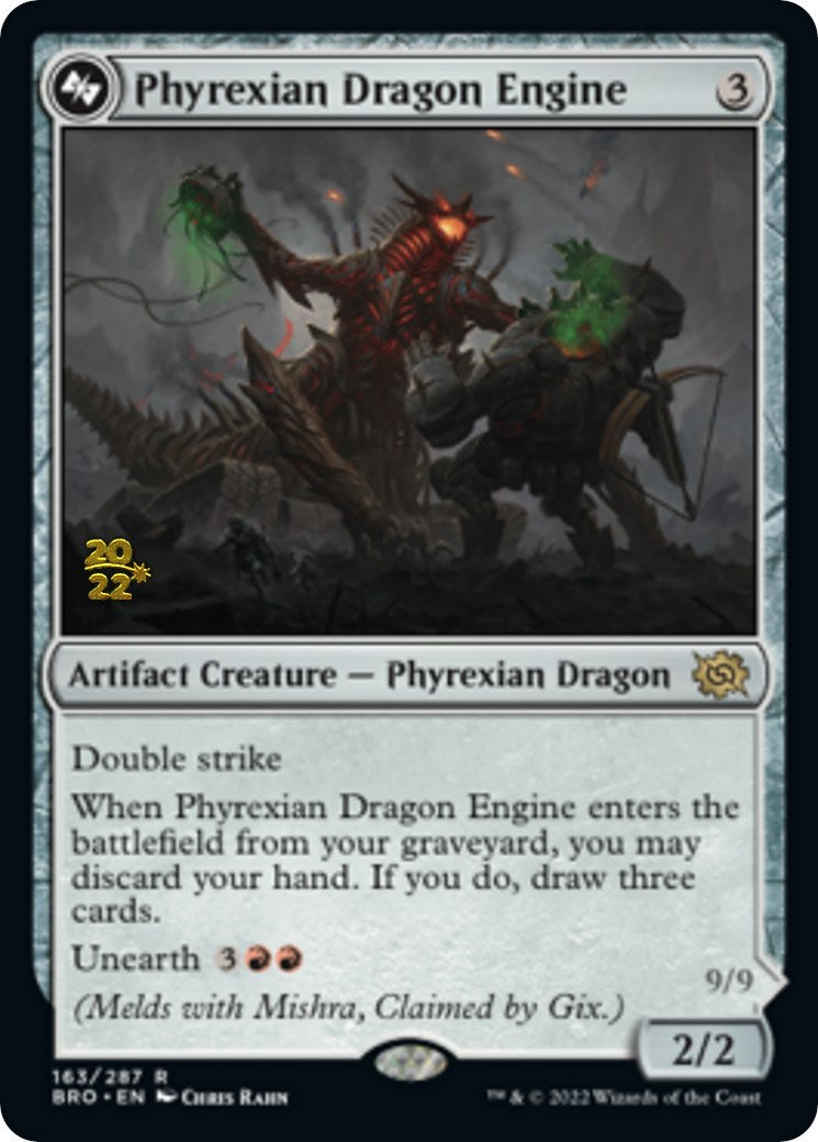 Phyrexian Dragon Engine [The Brothers' War Prerelease Promos] | Rock City Comics
