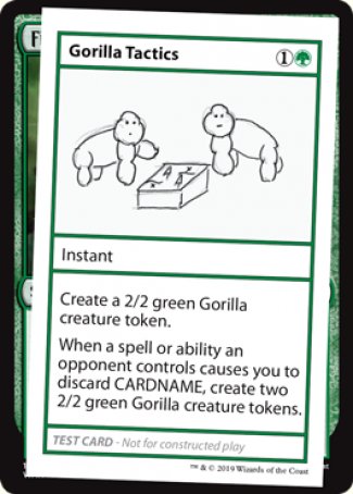 Gorilla Tactics (2021 Edition) [Mystery Booster Playtest Cards] | Rock City Comics