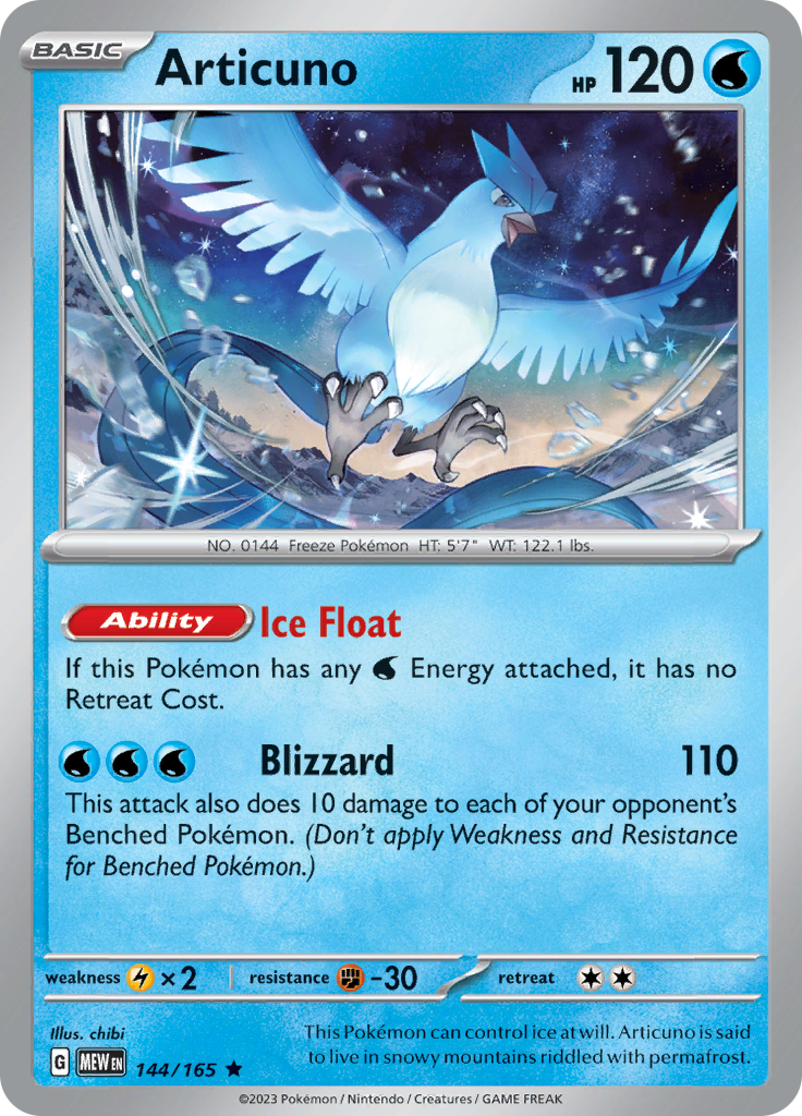 Articuno (144/165) [Scarlet & Violet 151] | Rock City Comics