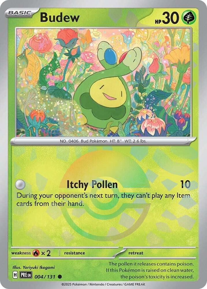 Budew (004/131) (Poke Ball Pattern) [Scarlet & Violet: Prismatic Evolutions] | Rock City Comics