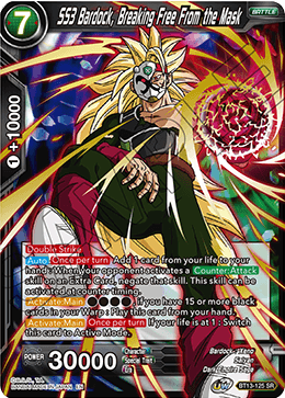 SS3 Bardock, Breaking Free From the Mask (BT13-125) [Supreme Rivalry] | Rock City Comics
