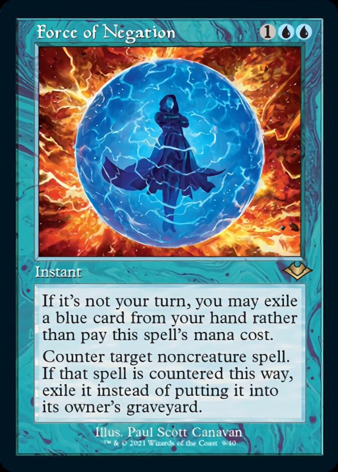 Force of Negation (Retro Foil Etched) [Modern Horizons] | Rock City Comics