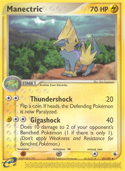 Manectric (39/109) [EX: Ruby & Sapphire] | Rock City Comics