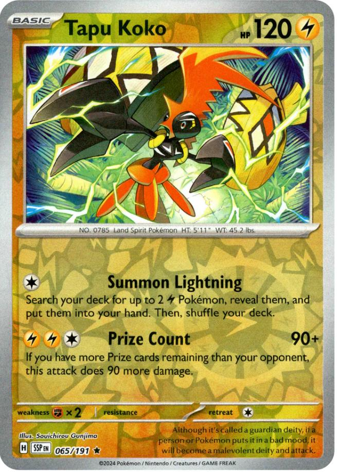 Tapu Koko (065/191) [Scarlet & Violet: Surging Sparks] | Rock City Comics