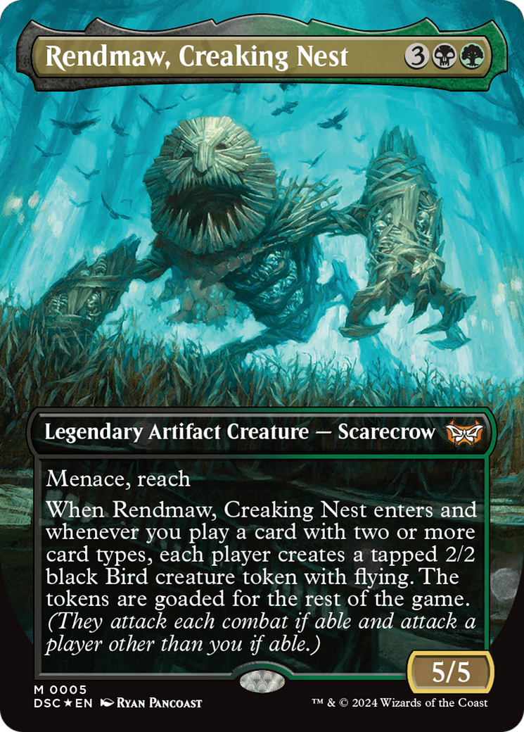 Rendmaw, Creaking Nest (Borderless) [Duskmourn: House of Horror Commander] | Rock City Comics