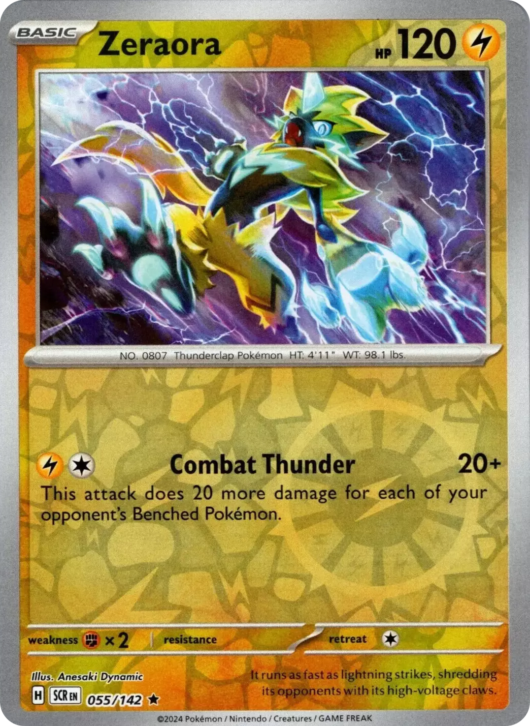 Zeraora (055/142) [Scarlet & Violet: Stellar Crown] | Rock City Comics