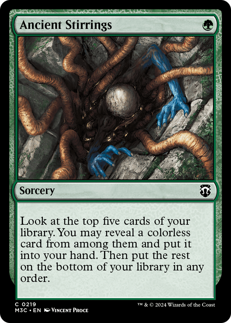 Ancient Stirrings (Ripple Foil) [Modern Horizons 3 Commander] | Rock City Comics