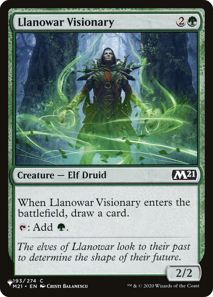 Llanowar Visionary [The List Reprints] | Rock City Comics