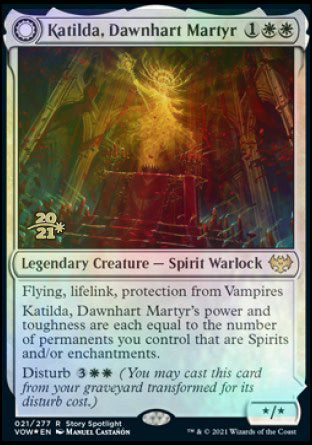 Katilda, Dawnhart Martyr // Katilda's Rising Dawn [Innistrad: Crimson Vow Prerelease Promos] | Rock City Comics