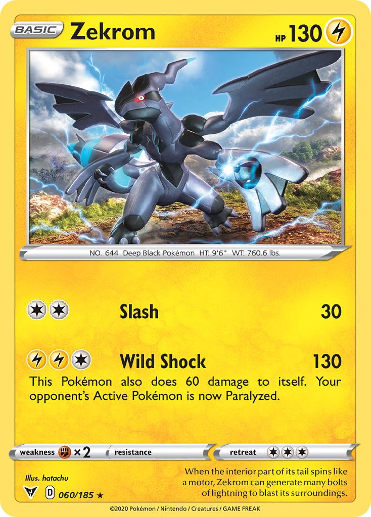 Zekrom (060/185) (Cosmos Holo) [Sword & Shield: Black Star Promos] | Rock City Comics